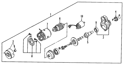Starter for 1995 Nissan Quest #1