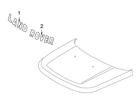 LR2 EXTERIOR TRIM - HOOD