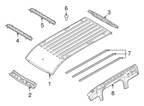 Body/Roof & Components for 2013 Ford Transit Connect #1