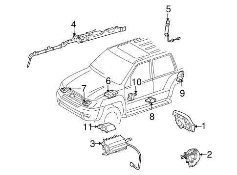 ELECTRICAL/AIR BAG COMPONENTS for 2013 Toyota FJ Cruiser #1