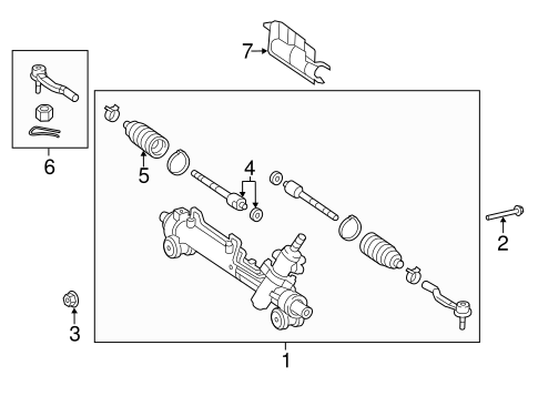 STEERING/STEERING GEAR & LINKAGE for 2008 Toyota Camry #3
