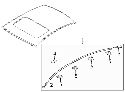 Exterior Trim - Roof for 2019 Mazda 6 #0