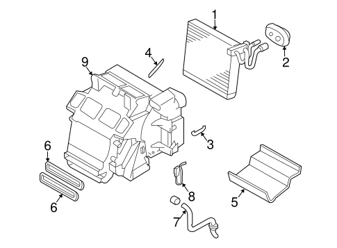 Evaporator Components for 2005 Infiniti G35 #0