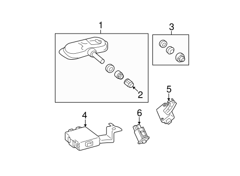 ELECTRICAL/TIRE PRESSURE MONITOR COMPONENTS for 2012 Toyota Avalon #1