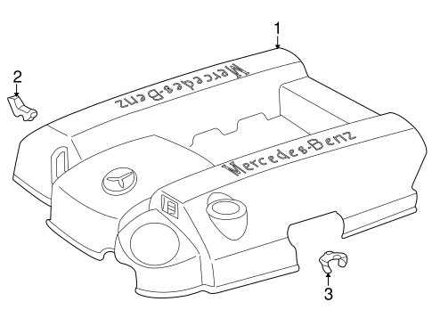 Engine Appearance Cover for 2003 Mercedes-Benz ML 500 #0