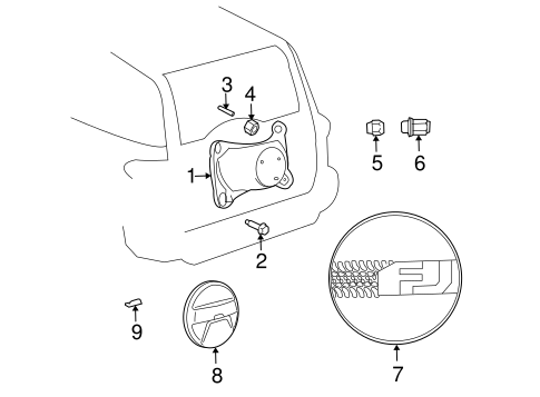 BODY/CARRIER & COMPONENTS for 2011 Toyota FJ Cruiser #1