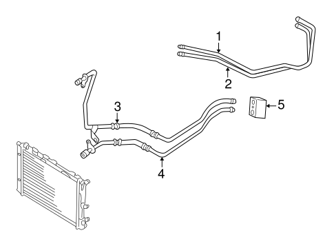 Trans Oil Cooler Lines for 2001 Audi A6 #0