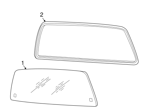 Body/Glass & Hardware - Back for 2003 Ford F-250 Super Duty #3