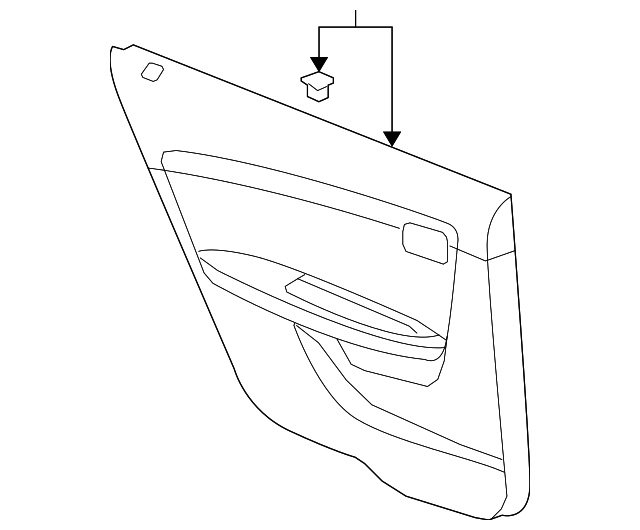 25783657 DOOR TRIM PANEL, LEFT