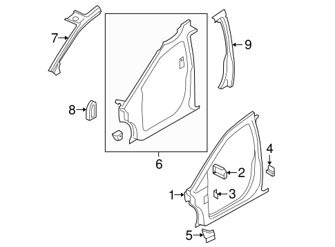 Body/Uniside for 2017 Dodge Grand Caravan #1