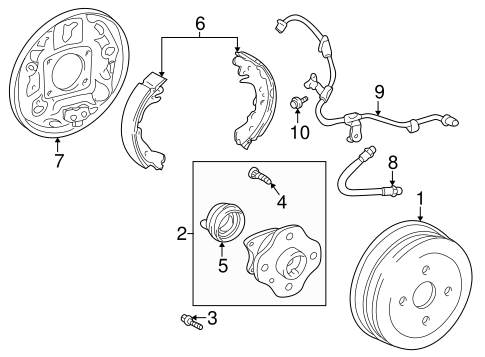 BRAKES/BRAKE COMPONENTS for 2001 Toyota Prius #1
