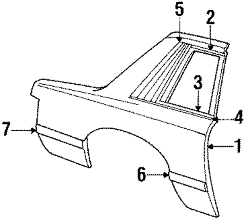 Capri QUARTER PANEL