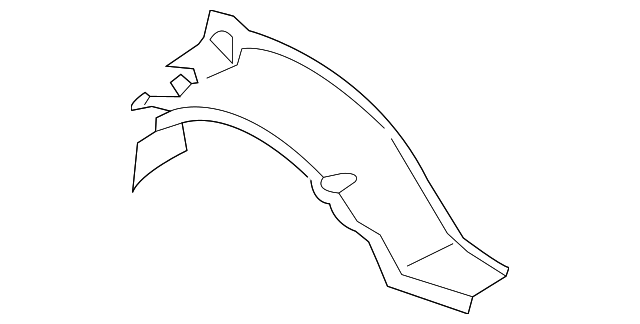 DT1Z-6127895-F Деталь OUTER WHEELHOUSE, LEFT