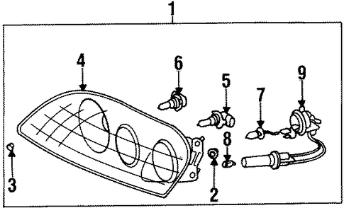 ELECTRICAL/HEADLAMP COMPONENTS for 1997 Toyota Supra #1