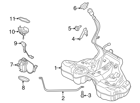 Fuel System Components for 2017 Porsche Panamera #0