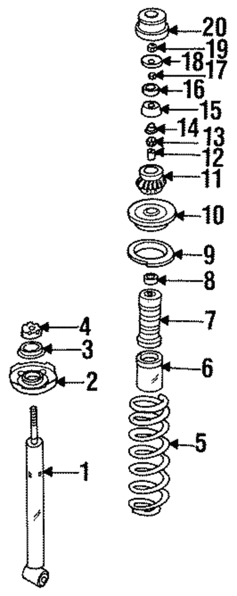 Struts & Suspension Components for 1997 Volkswagen Jetta #0