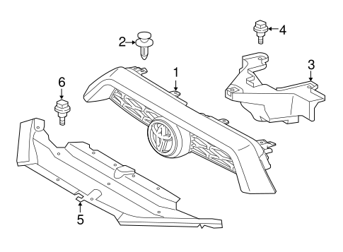 BODY/GRILLE & COMPONENTS for 2014 Toyota 4Runner #1