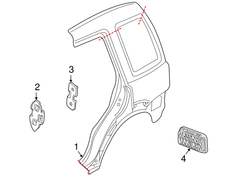 Freelander QUARTER PANEL & COMPONENTS