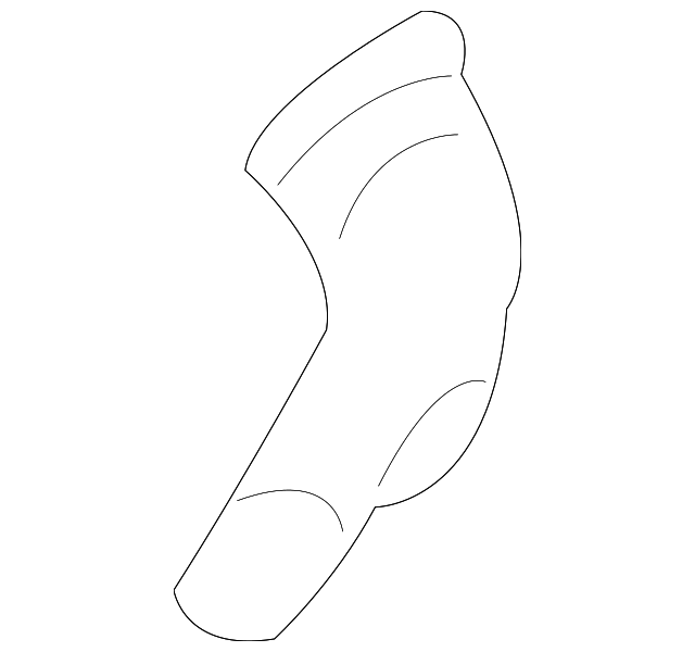 4542593 Деталь DEFROSTER DUCT, RIGHT
