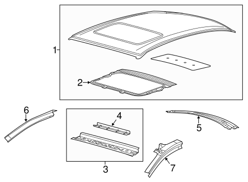 Body/Roof & Components for 2013 Ford Taurus #1