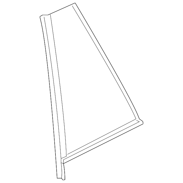 LR021068 Деталь FIXED GLASS, RIGHT