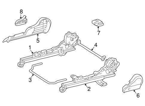 BODY/TRACKS & COMPONENTS for 2000 Toyota Corolla #1