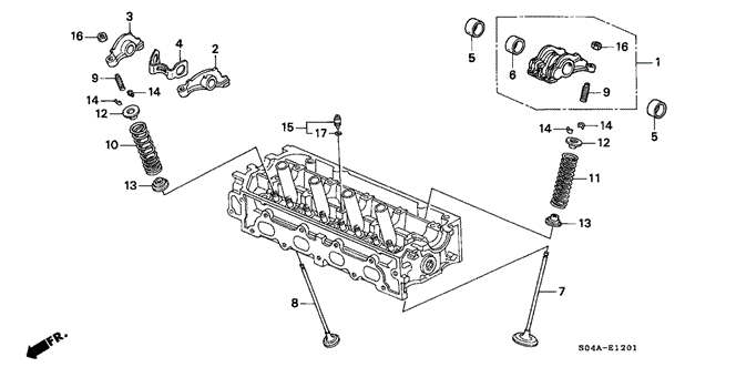 ENGINE/VALVE - ROCKER ARM (VTEC) for 1999 Honda CIVIC SEDAN #1
