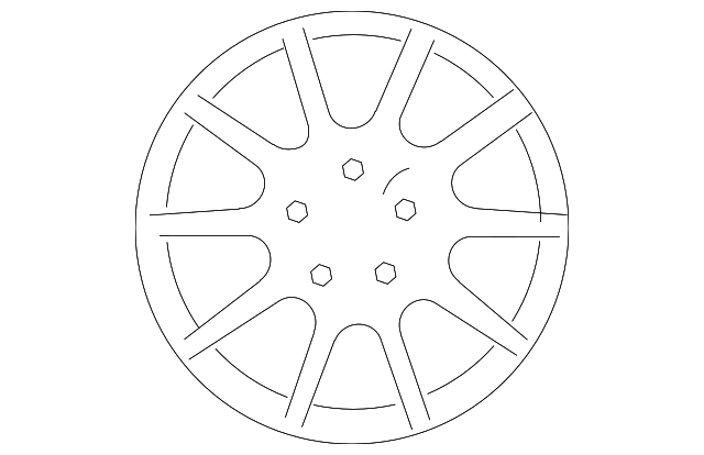 970-362-136-01 WHEEL, ALLOY