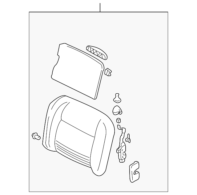 996-522-012-15-J30 Деталь SEAT BACK ASSY, RIGHT