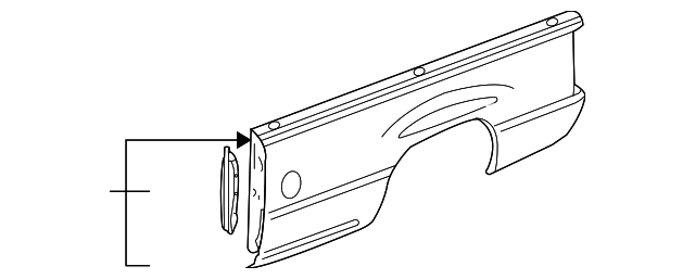 15244379 Деталь SIDE PANEL, RIGHT