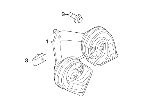 Electrical/Horn for 2012 Ford Explorer #1