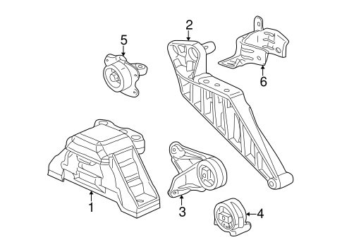 Vue ENGINE & TRANS MOUNTING