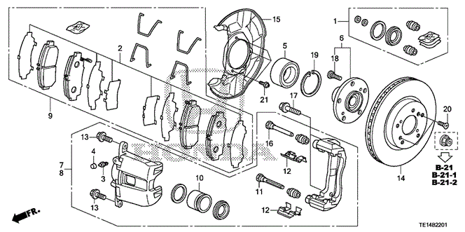 Chassis/Front Brake (2) for 2012 Honda ACCORD COUPE #1