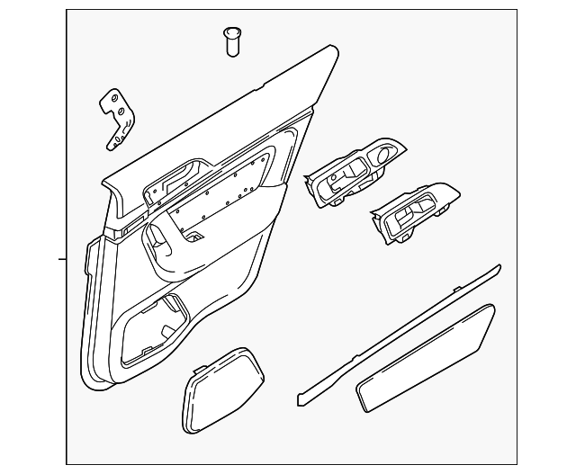 8A5Z-5427406-GB Деталь DOOR TRIM PANEL, RIGHT