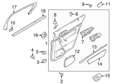 MKS INTERIOR TRIM - REAR DOOR