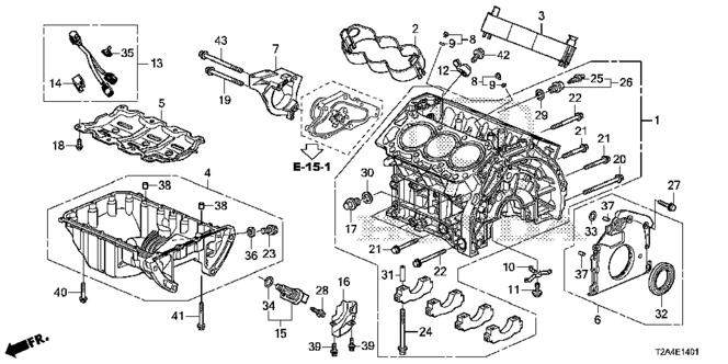 Engine/Cylinder Block - Oil Pan (V6) for 2013 Honda ACCORD SEDAN #1