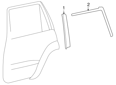 BODY/EXTERIOR TRIM - REAR DOOR for 2008 Toyota Land Cruiser #1