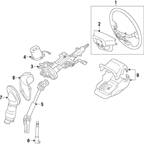 STEERING/STEERING COLUMN for 2016 Scion iM #1