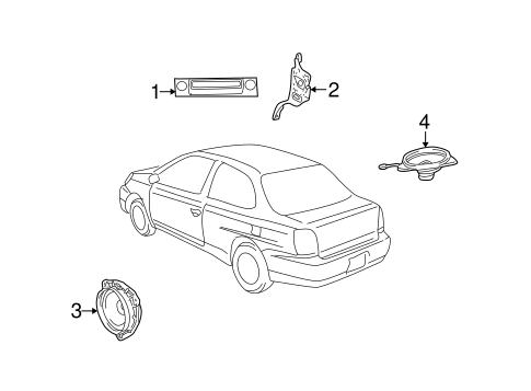 BODY/SOUND SYSTEM for 2001 Toyota Prius #1