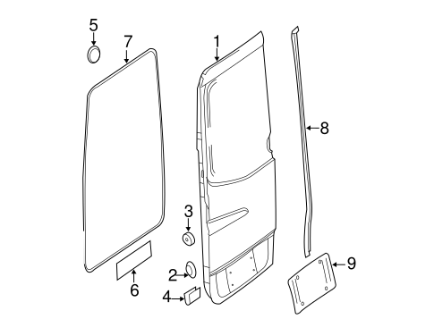 Body/Door & Components for 2014 Mercedes-Benz Sprinter 2500 #2