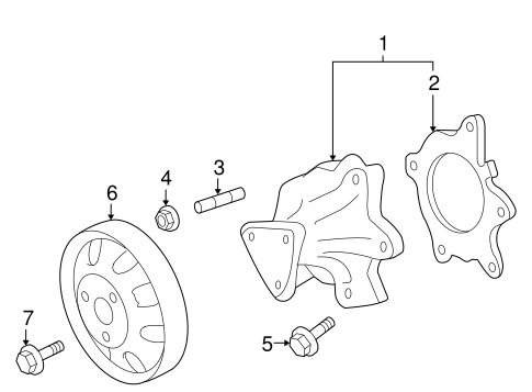 COOLING SYSTEM/WATER PUMP for 2005 Toyota Prius #2