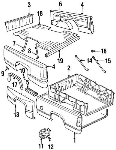 C2500 Pickup BOX ASSEMBLY 2