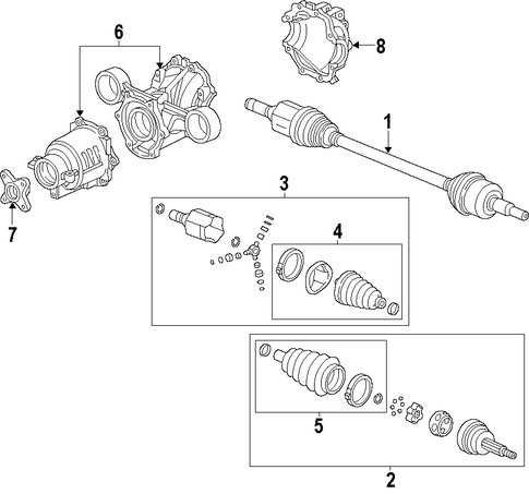 Terrain AXLE SHAFTS & JOINTS