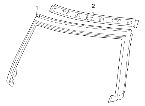 C70 WINDSHIELD HEADER & COMPONENTS