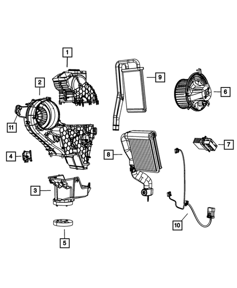 Air Conditioner and Heater Units for 2016 Dodge Journey #0