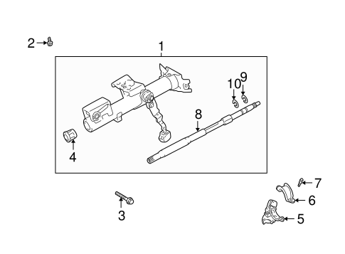 STEERING/STEERING COLUMN for 2006 Scion xB #3