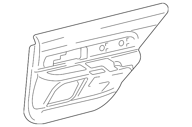 6G1Z-5427406-AA Деталь DOOR TRIM PANEL, RIGHT