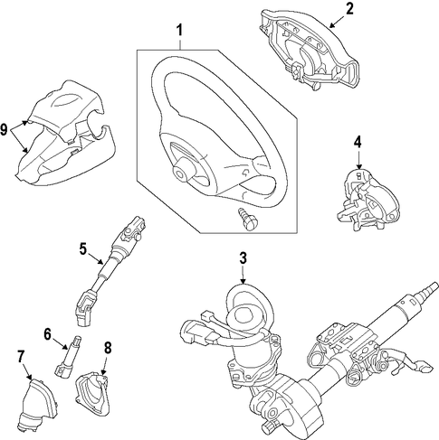 STEERING/STEERING COLUMN for 2013 Scion xB #1