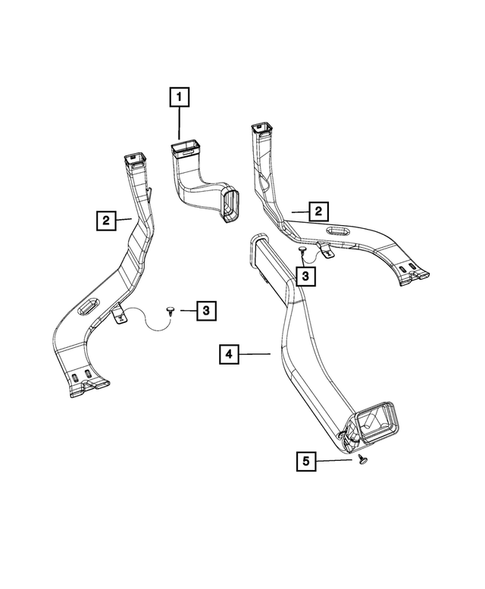 Air Ducts for 2015 Chrysler 200 #0