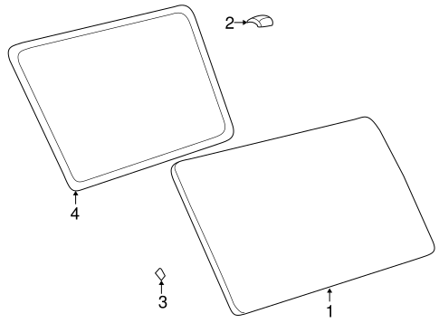 BODY/GLASS - SIDE DOOR for 2002 Toyota Sienna #1